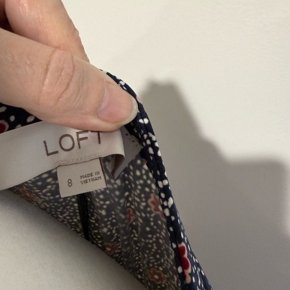 LOFT fit & flare flounce dress in size 8 - Picture 5 of 6